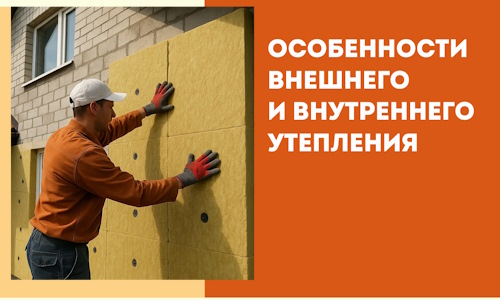 Какие особенности внешнего и внутреннего утепления в Пскове