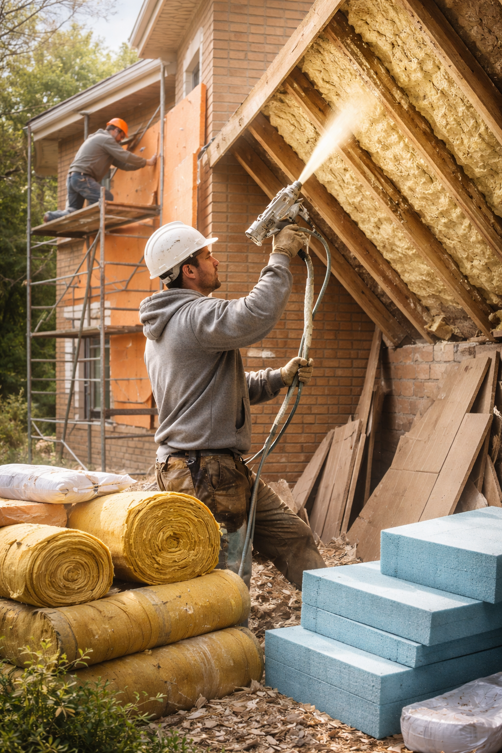 Утепление домов в Пскове под ключ от 4263 руб/м2 | Профессионально — ТепломастерПск