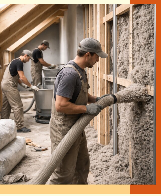 Утепление таунхауса эковатой в Пскове от 2233 руб./м² — монтаж и задувка | ТепломастерПск