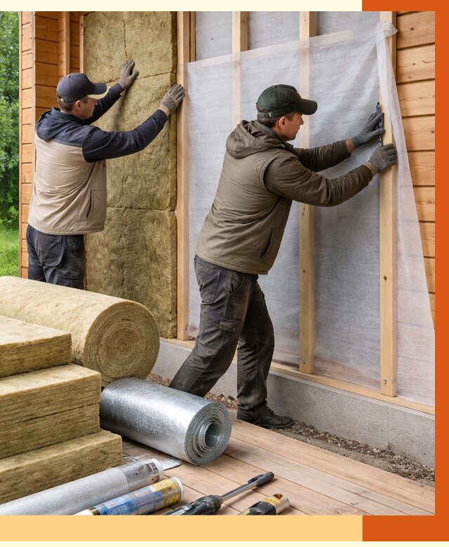 Утепление дома из двойного бруса в Пскове от 4872 руб./м² — ТепломастерПск под ключ