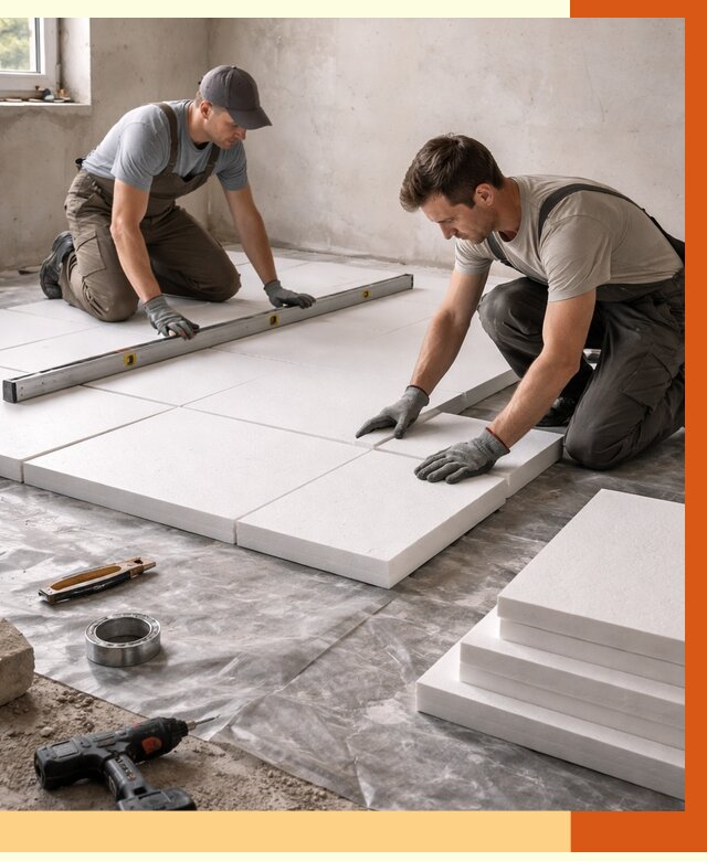 Утепление бетонного пола в Пскове от 2538 руб/м2 — монтаж и цена | ТепломастерПск