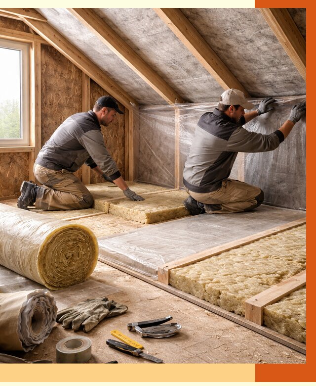 Утепление чердака в Пскове от 7613 руб/м² — теплоизоляция и комплексное утепление под ключ | ТепломастерПск