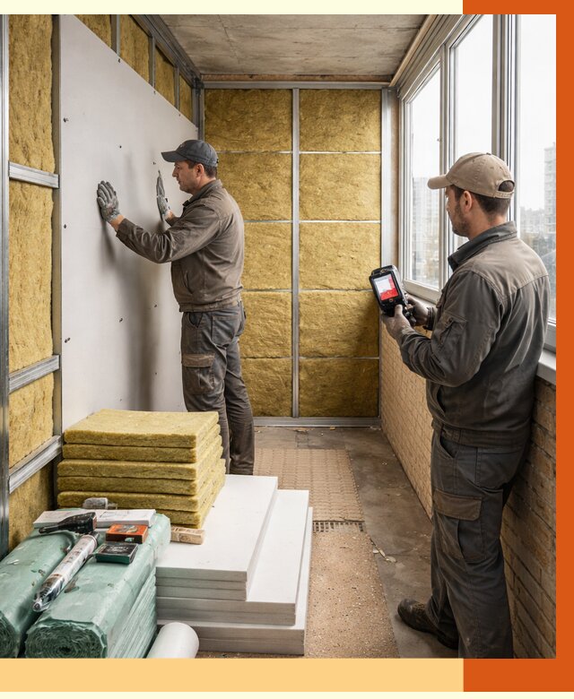 Утепление балкона в Пскове от 4568 руб. под ключ | ТепломастерПск