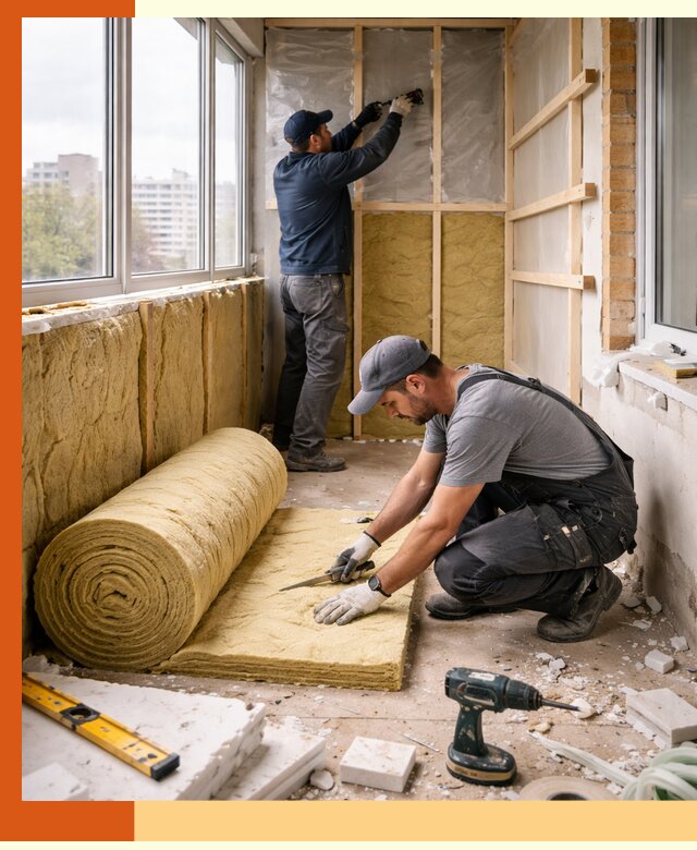 Утепление балкона под ключ в Пскове качественно и быстро