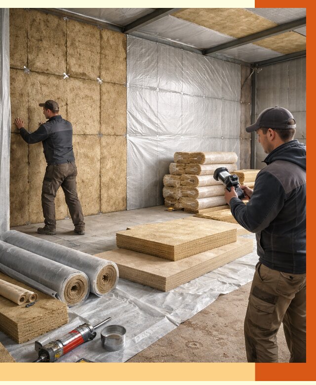 Утепление теплого склада в Пскове под ключ от 11673 руб/м² | ТепломастерПск