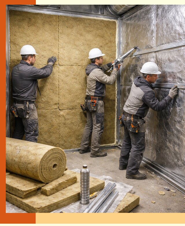 Утепление венткамеры в Пскове — качественная теплоизоляция и шумопоглощение