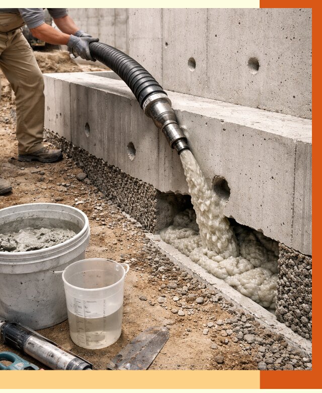 Заполнение полостей фундамента в Пскове от 6902 руб. под ключ | ТепломастерПск