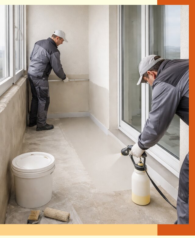 Утепление балкона жидкой теплоизоляцией в Пскове от 5836 руб./м2 | ТепломастерПск