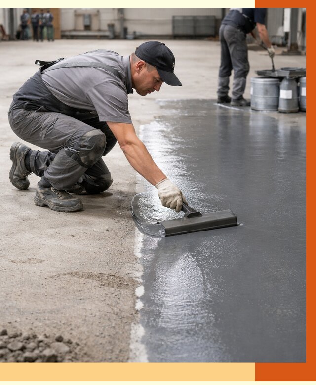 Гидроизоляция промышленного пола в Пскове от 1218 руб./м2 — ТепломастерПск специалисты под ключ